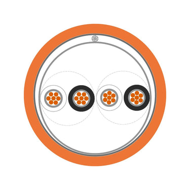 ÖLFLEX® FIRE 6387 OS 1x2x1.5 BK/RD