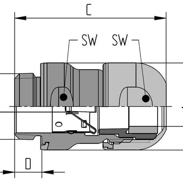SKINTOP® HYGIENIC SC NPT 1/2"
