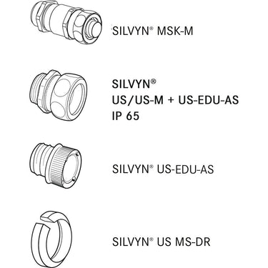 SILVYN® AS-P 45 / 38X45 25M GY