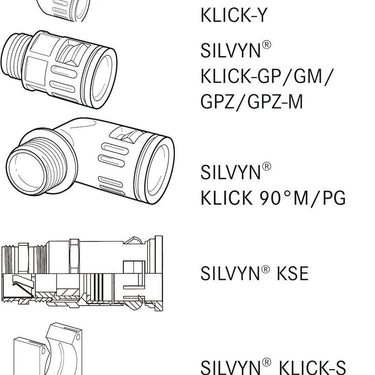 SILVYN® RILL PA12 18 / 14.3X18.5 BK 50M